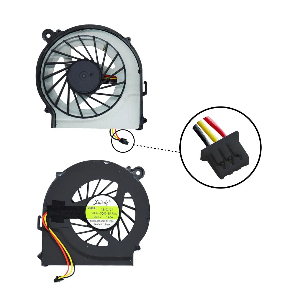 LappyPower Laptop CPU Cooling Fan for HP Compaq Presario CQ42 CQ56 CQ62 G42 G62 G4-1000 G6-1000 Series (3 Pin)