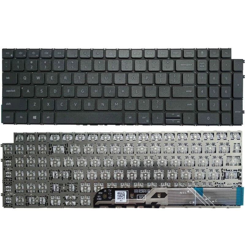 LappyPower Laptop Keyboard compatible for Dell Inspiron 15 3510 3511 P112F 3515 3525 3530 3535 Latitude 3520 Black without Backlight
