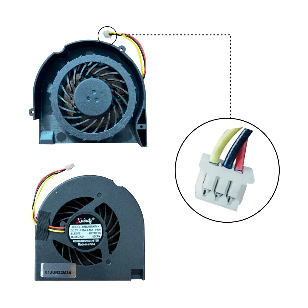 LappyPower Laptop CPU Cooling Fan for HP Compaq CQ50 CQ60 G50 G60 Series (3 Pin)