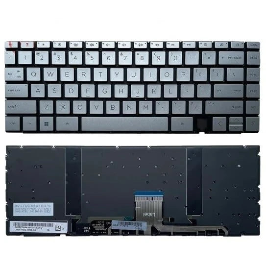LappyPower Laptop Keyboard compatible for HP Spectre X360 14-EA 14-EB Silver with Backlight