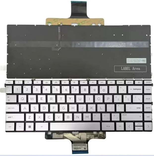 LappyPower Laptop Keyboard compatible for 14-DW / 14-DY SILVER BACKLIGHT