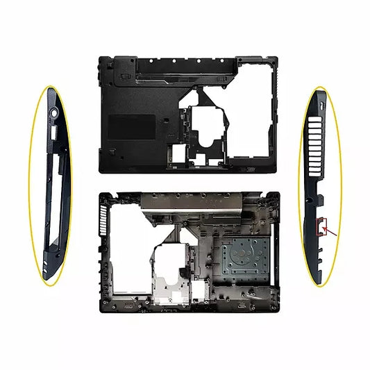 LappyPower Laptop Bottom Base D-Cover for Lenovo Ideapad G570 G575 Series (Black)