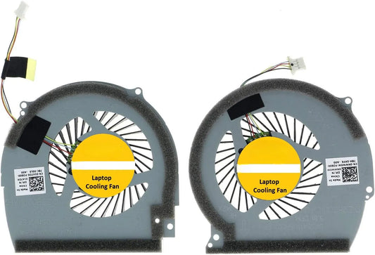 LappyPower Laptop CPU + GPU Cooling Fan for DELL INSPIRON 15-7566, 15-7567, 7566, 14-7466, 14-7467 Pair DC 5V (4 Pin)