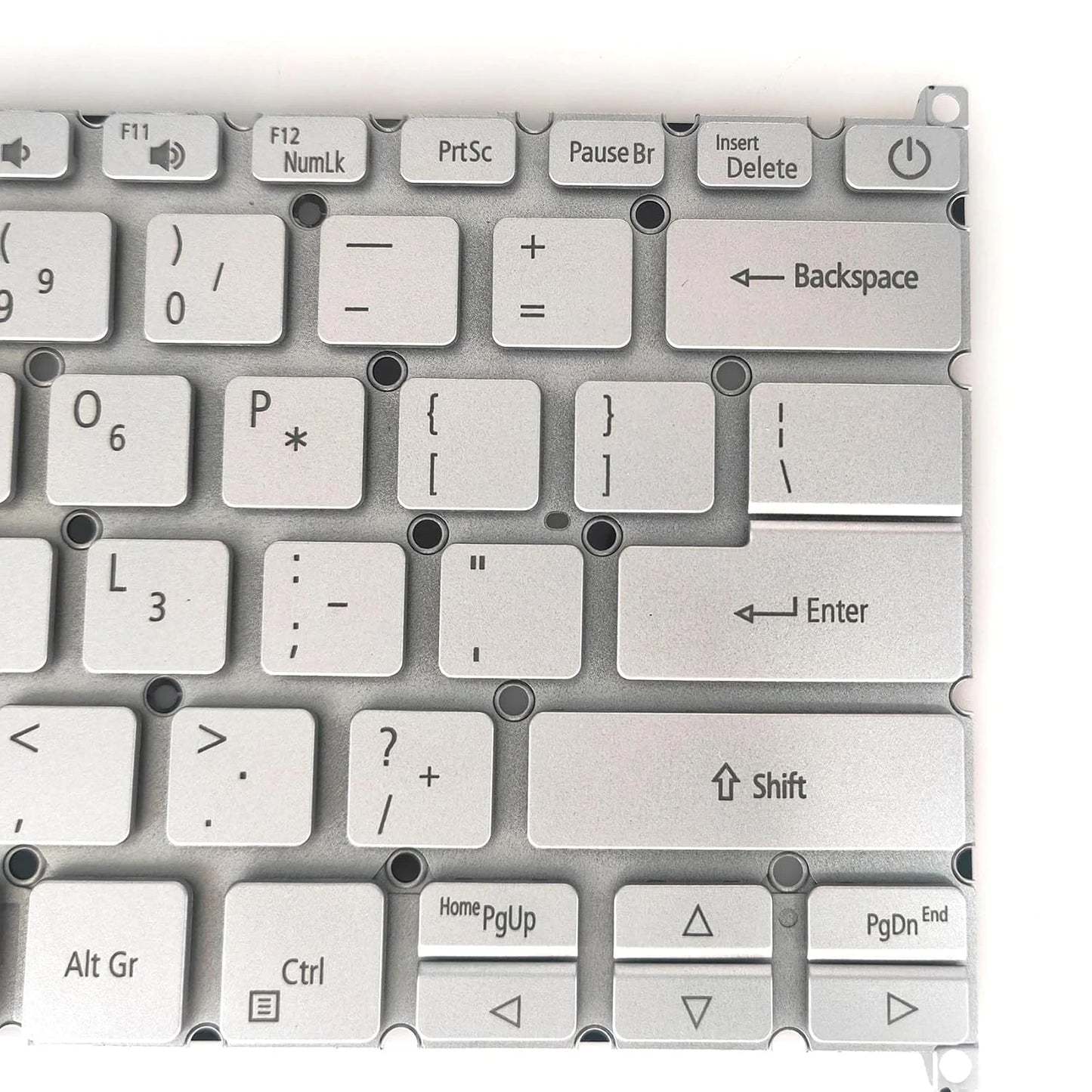 LappyPower Laptop Keyboard compatible for Acer Swift 3 SF313-51 SF314-56 SF314-57 SF314-57G SF314-42 Silver with Backlight