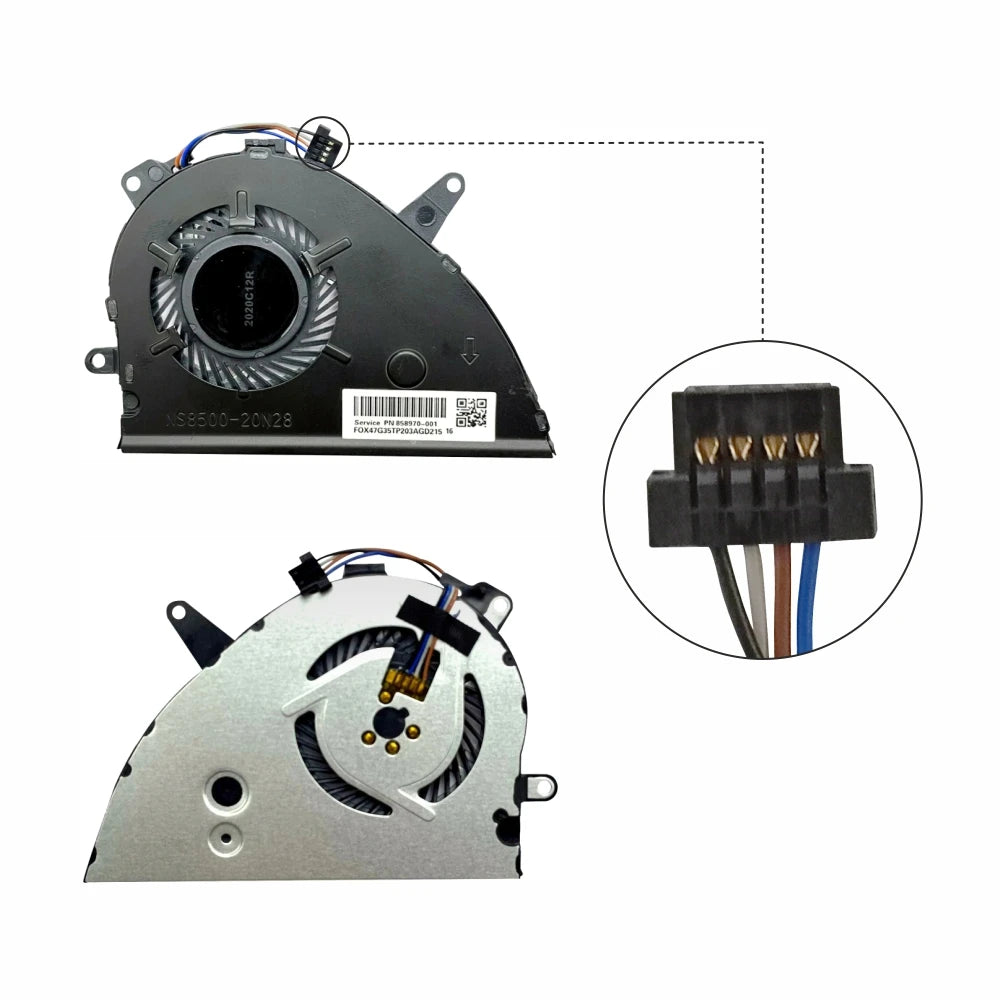LappyPower Laptop CPU Cooling Fan for HP Pavilion 15T-CS 15-CW 15-CS Big Series (4 Pin)
