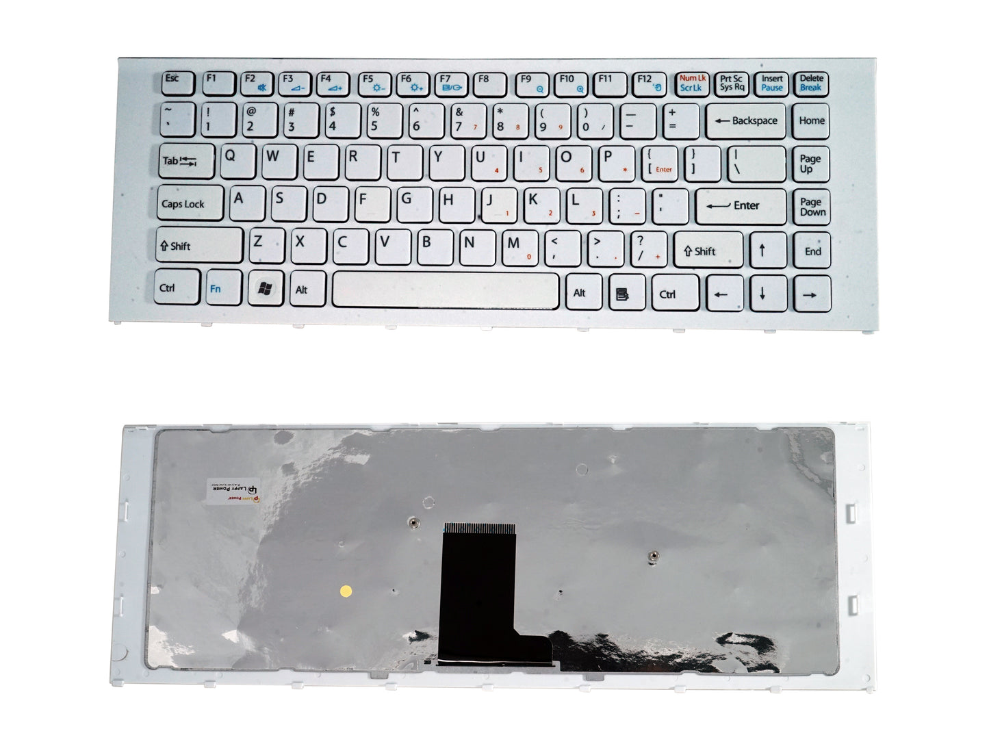 Laptop Keyboard compatible for SONY EA WHITE