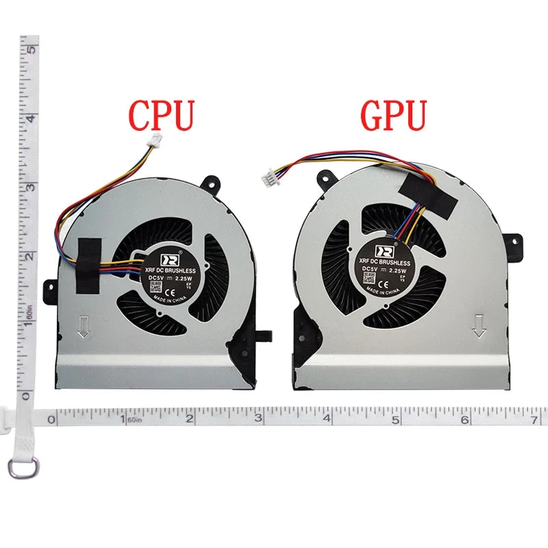LappyPower Laptop CPU + GPU Cooling Fan for Asus GL502 GL502VM GL502VML FX60 FX60VM PAIR DC 5V (4 Pin)