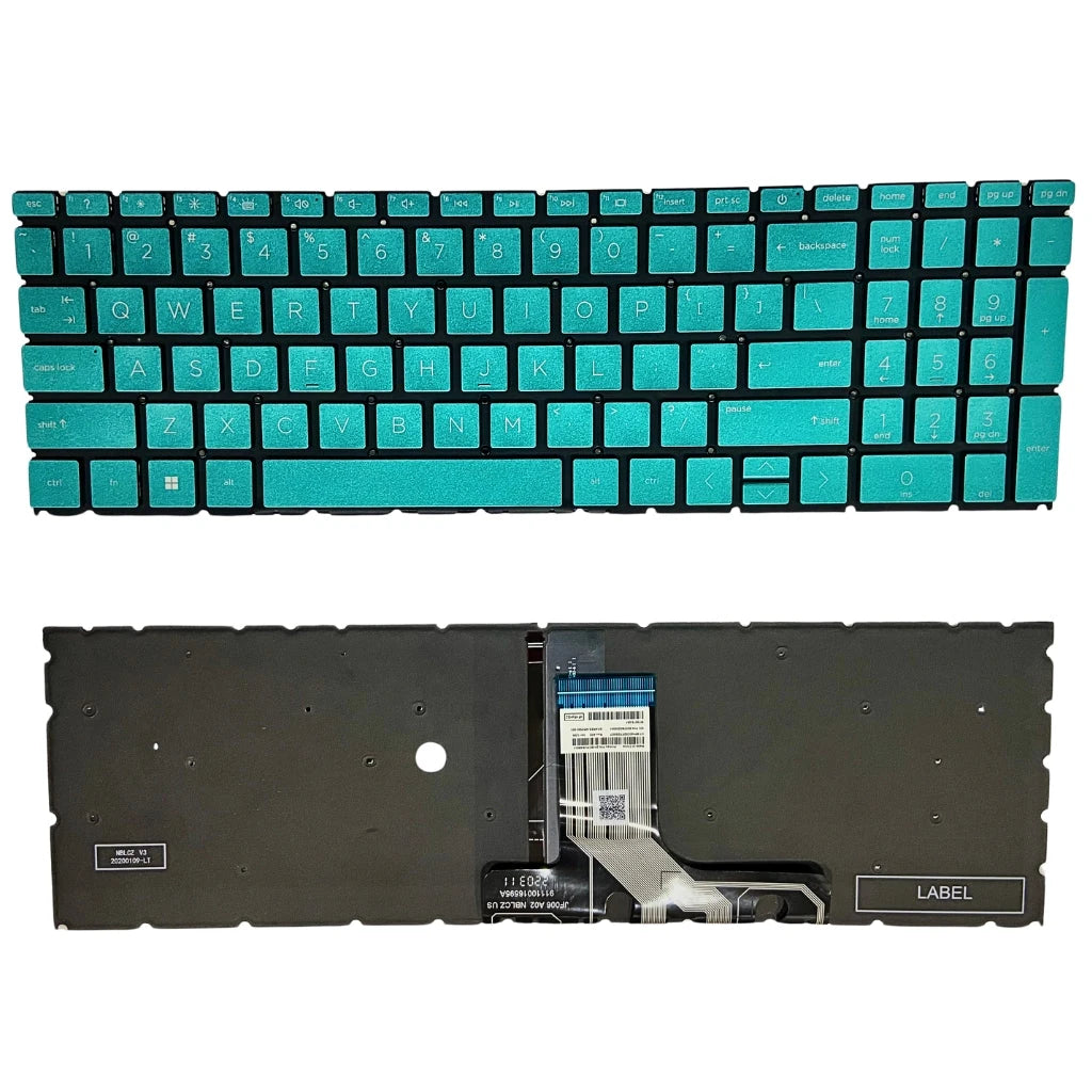 HP Pavilion 15-EG 15-EH 15-FC (Blue Keys with Backlight) Keyboard