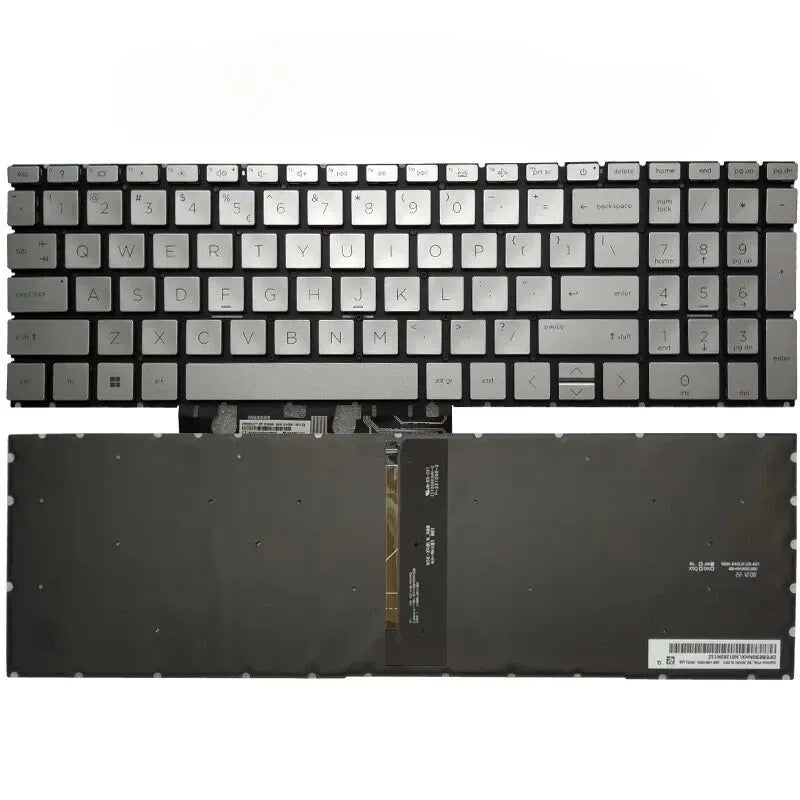 HP Pavilion 15-EG 15-EH Silver Backlight Keyboard