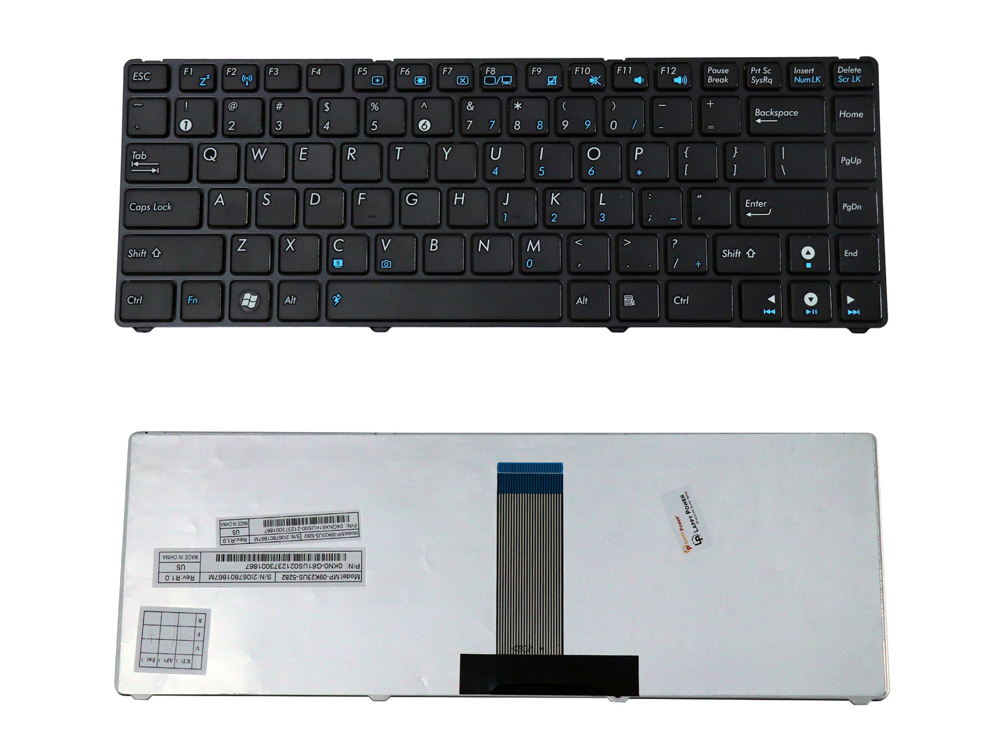 Laptop Keyboard compatible for ASUS 1201 BLACK