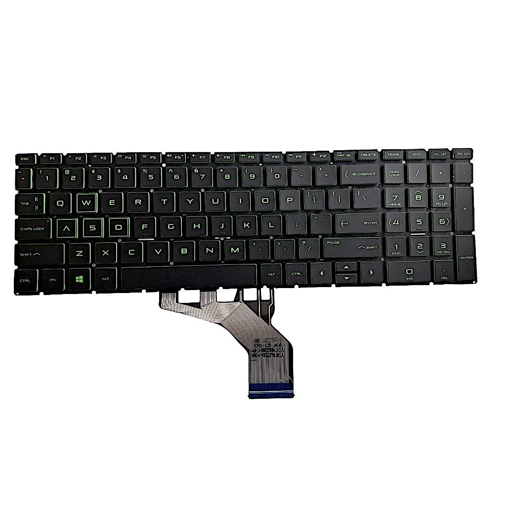 LappyPower Laptop Keyboard compatible for HP Pavilion Gaming 15-EC 15-DK (backlight with Green keys)