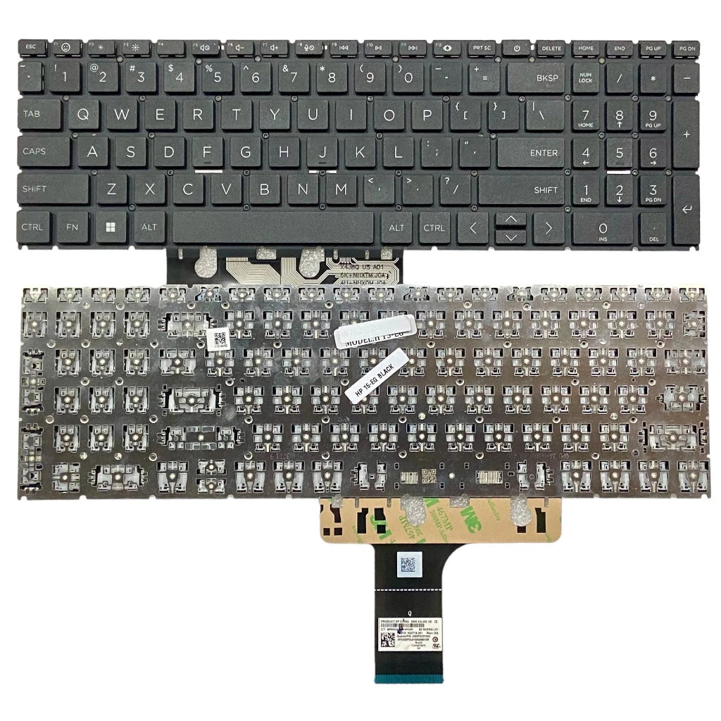 LappyPower Laptop Keyboard compatible for HP Pavilion 15-EG 15-EH 15-FC (Black without Backlight)