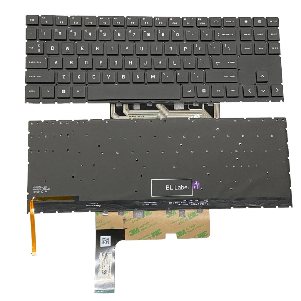LappyPower Laptop Keyboard compatible for HP Omen Gaming 15-EK 15-EK0020CA 15-EN 15-EN0036NR 15-EN1013DX Black with Backlight