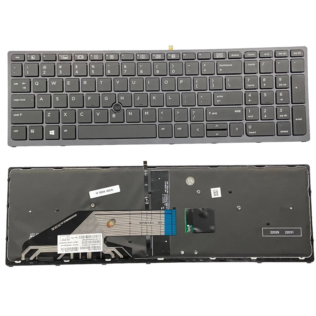 LappyPower Laptop Keyboard compatible for HP Zbook 15-G3 series with Backlight & Trackball