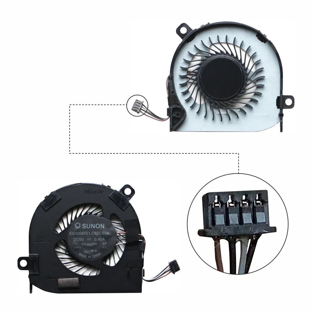 LappyPower Laptop CPU Cooling Fan for Dell Latitude 7280 7290 P28S 7380 Series (4 Pin)