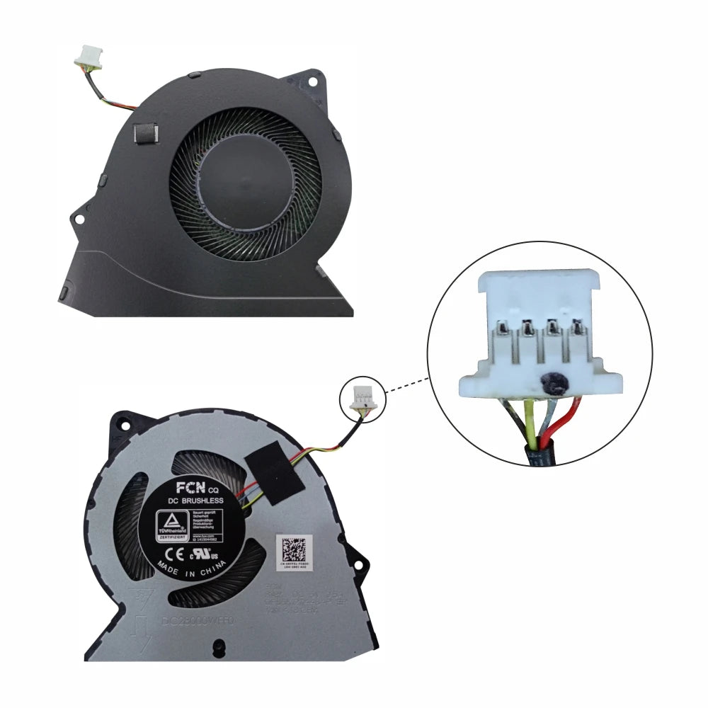 LappyPower Laptop CPU Fan for Dell Inspiron 3511 Vostro 3510 Series (4 Pin)