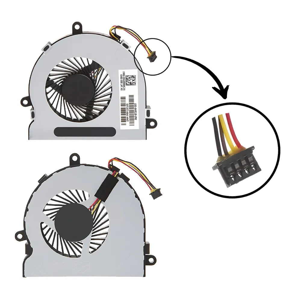 LappyPower Laptop CPU Cooling Fan for HP 15-AC 15-AY 15-AF 15-BA 15-BS 15-BE 15-BF 15-BD 15-BW 250 G4 255 G4 14-R TPN-C116 TPN-C125 Series (4 Pin)