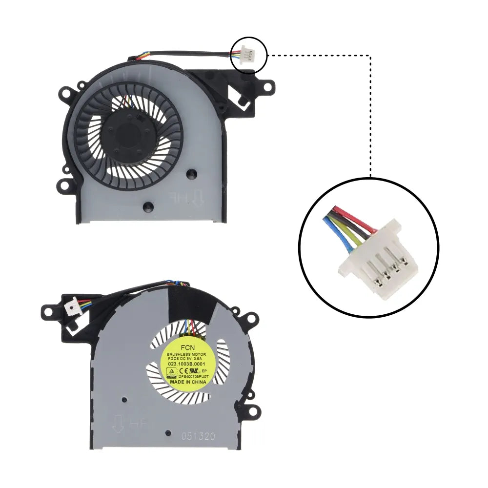 LappyPower Laptop CPU Cooling Fan for HP Pavilion X360 13-S 13S Series (4 Pin)