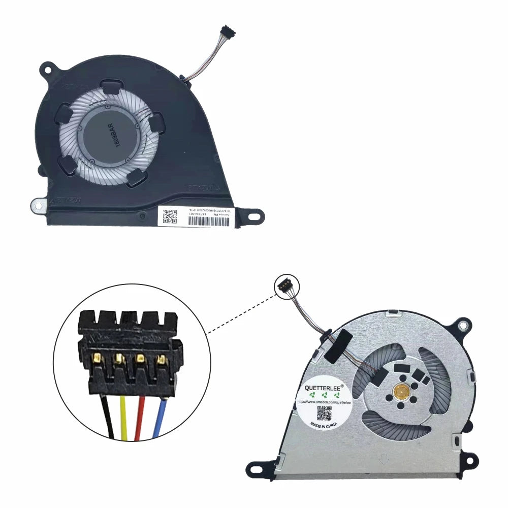 LappyPower Laptop CPU Fan for HP Pavilion 15-DY 15-EF 14-DQ 14S-FQ DQ DR 15S-FQ 15S-EQ 340S G7 Series