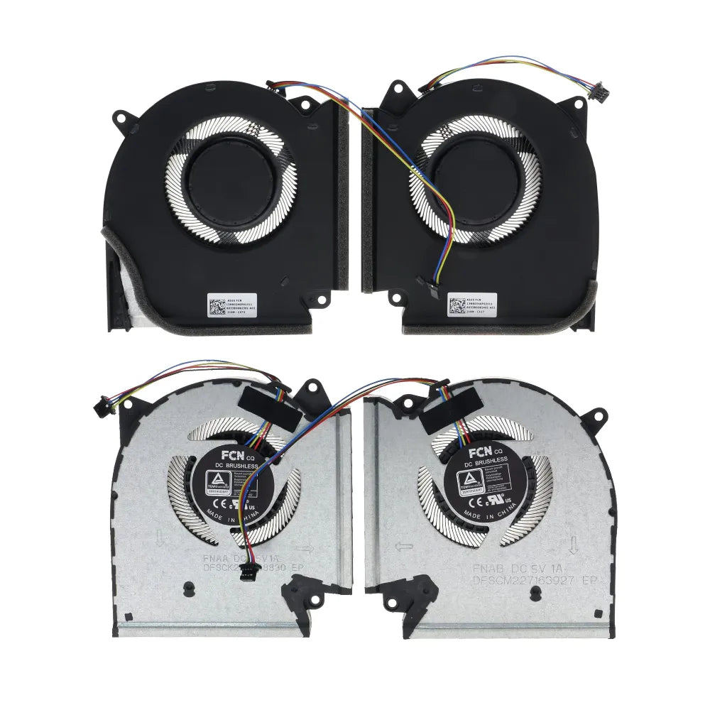 LappyPower CPU+GPU Cooling Fan for ASUS ROG Strix G15 G17 G513IC, G513IE, G513IH, G713IC, G713IE DC 5V Pair (4-Pin)