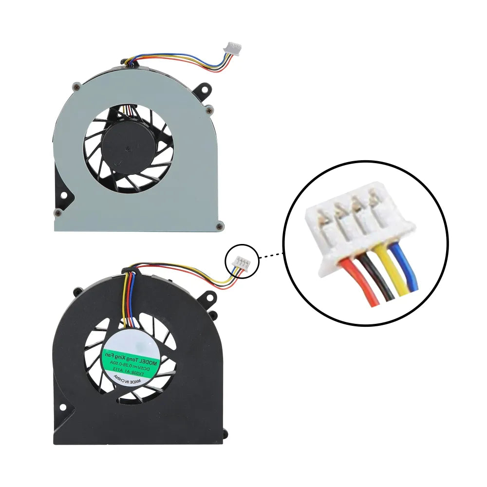 LappyPower Laptop CPU Cooling Fan for HP ProBook 4530S, 4730S, 6460B, EliteBook 8460P, 8560P, 8470P, 8560W, 8570W, 8469P - DC 5V, 4-Pin