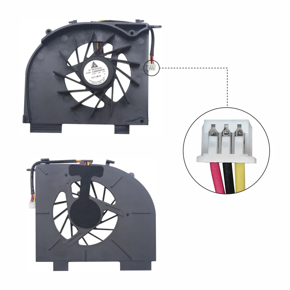 LappyPower Laptop CPU Cooling Fan for HP Pavilion DV5 DV5-1000 DV5T DV5T-1000 Series (3 Pin)