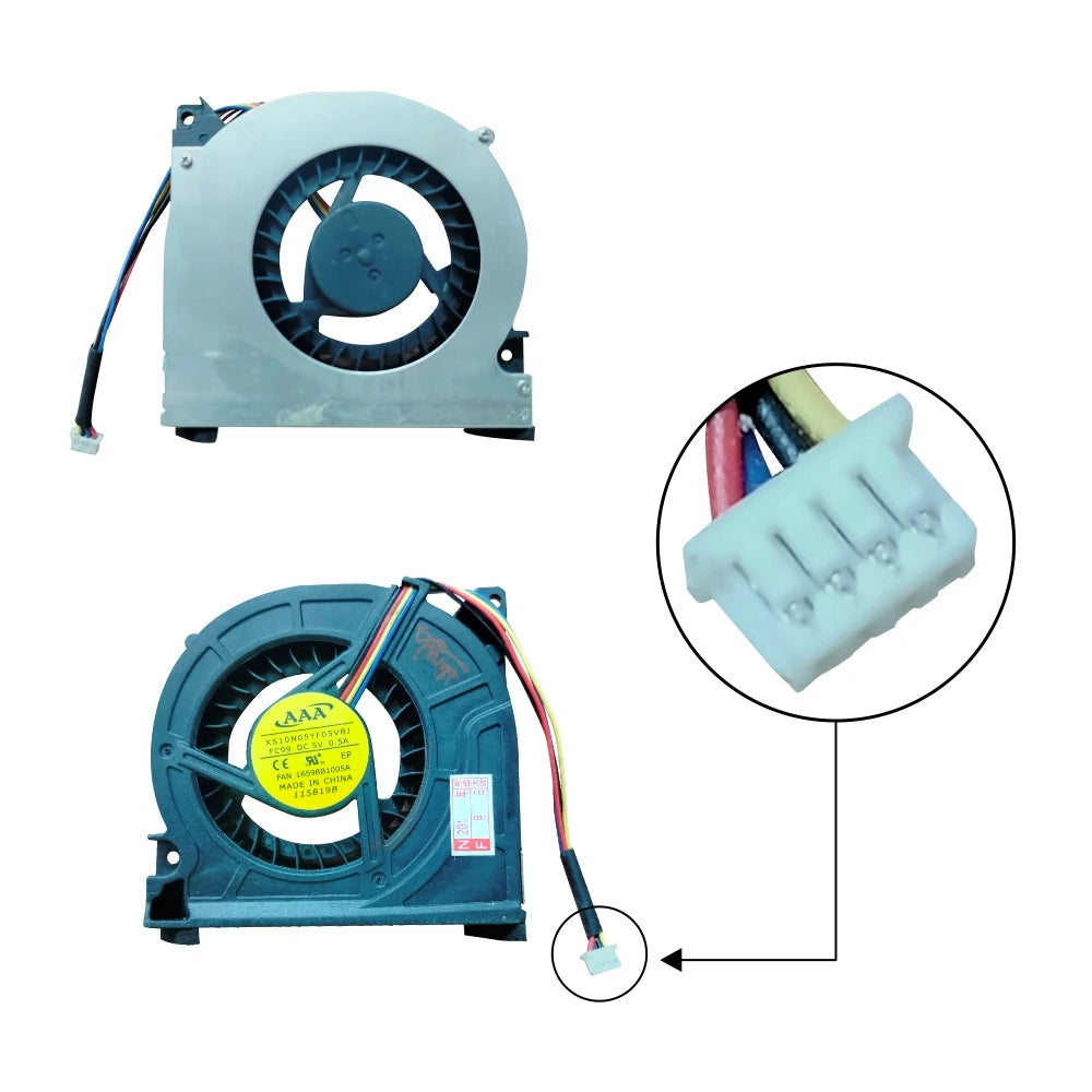 LappyPower Laptop CPU Cooling Fan for Lenovo IdeaPad Y510 Y510A Y510M F51 Y530 V550 Series DC 5V (4 Pin)