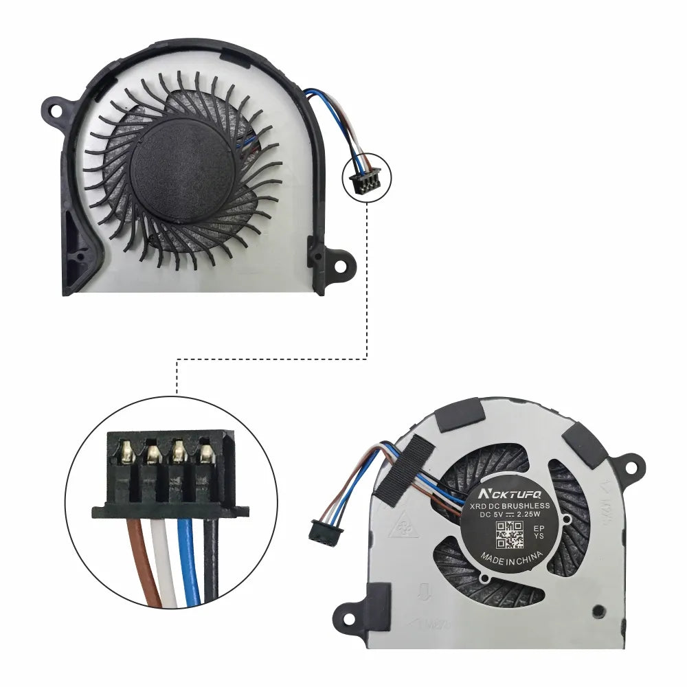 LappyPower Laptop CPU Cooling Fan for Dell Latitude E7480 E7490 7480 7490 Series (4 Pin)