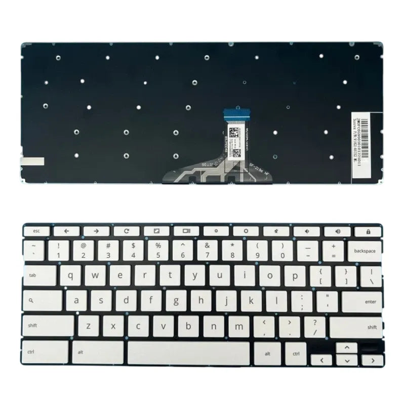 LappyPower Laptop Keyboard compatible for HP Chromebook 14a-na 14at-na 14a-na0010ca 14a-na0010nr Silver