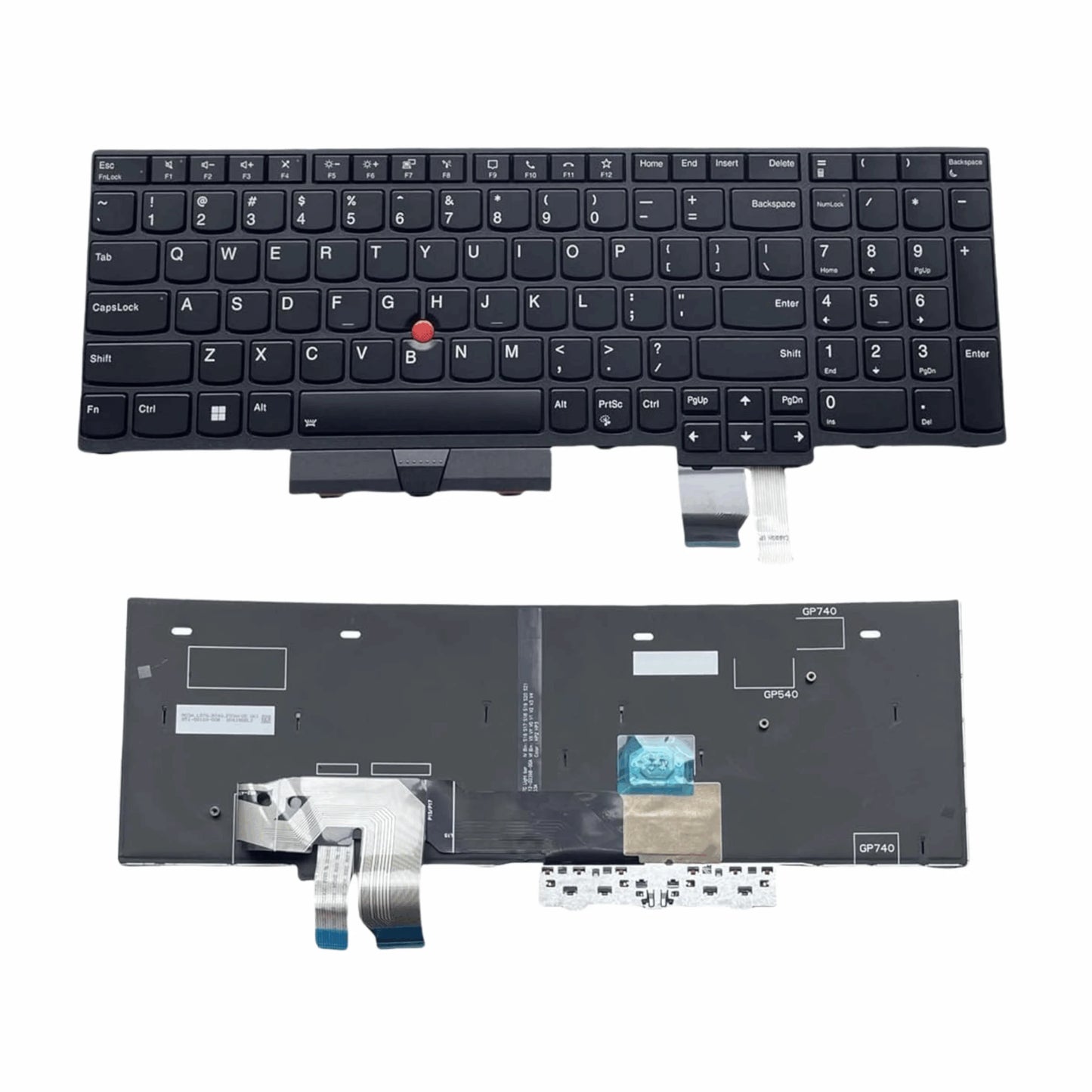 LappyPower Laptop Keyboard for Lenovo ThinkPad T15, P15s Gen 1 with Backlit and Mouse