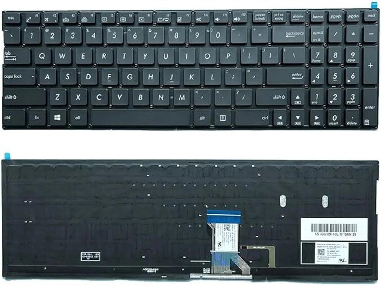 LappyPower Laptop Keyboard for ASUS Q552 Q552UB Q553UB Q524 without Backlit