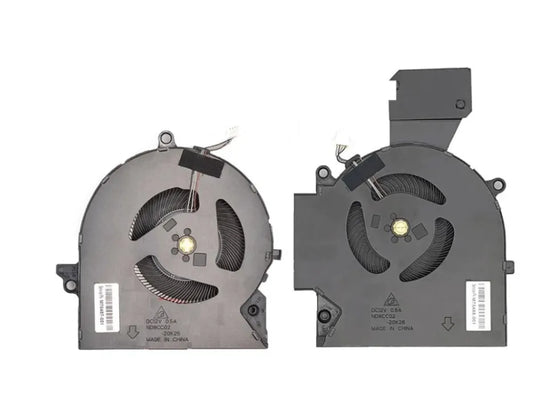 LappyPower CPU + GPU Cooling Fan Pair for HP Omen 16-B, 16-C, 16-C0000 Series (RTX 3050/3050Ti) - DC 5V, 4-Pin