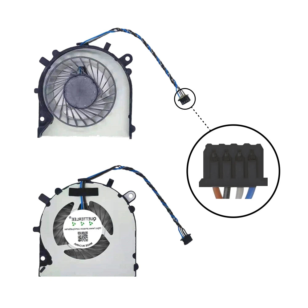 LappyPower Laptop CPU Fan for HP Pavilion 14-AC 14-AC000 14-AC100 14-AD 14-AD000 14-AN Series (4 Pin)