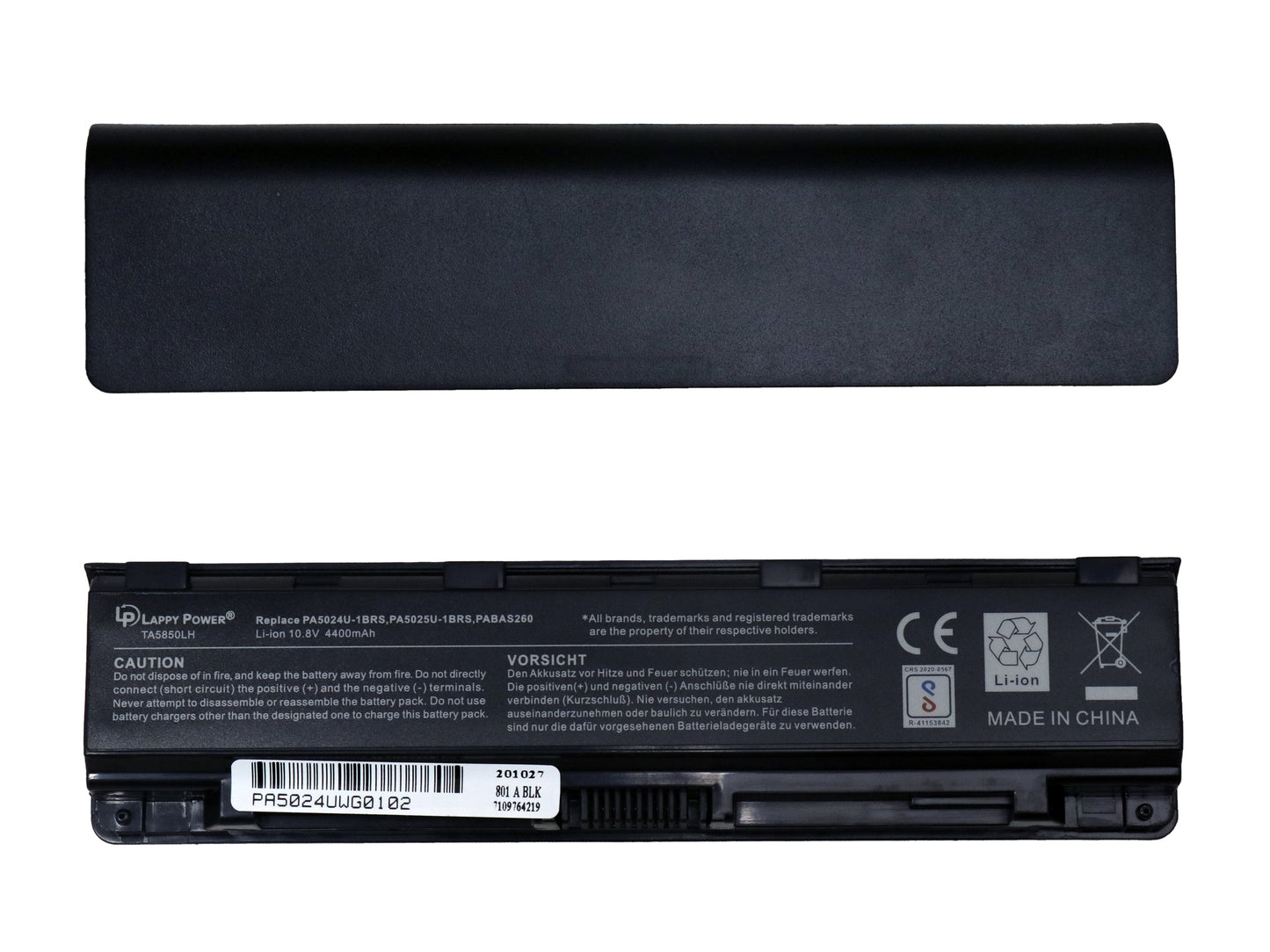 Laptop Battery compatible for TOSHIBA 850 / 5024 U