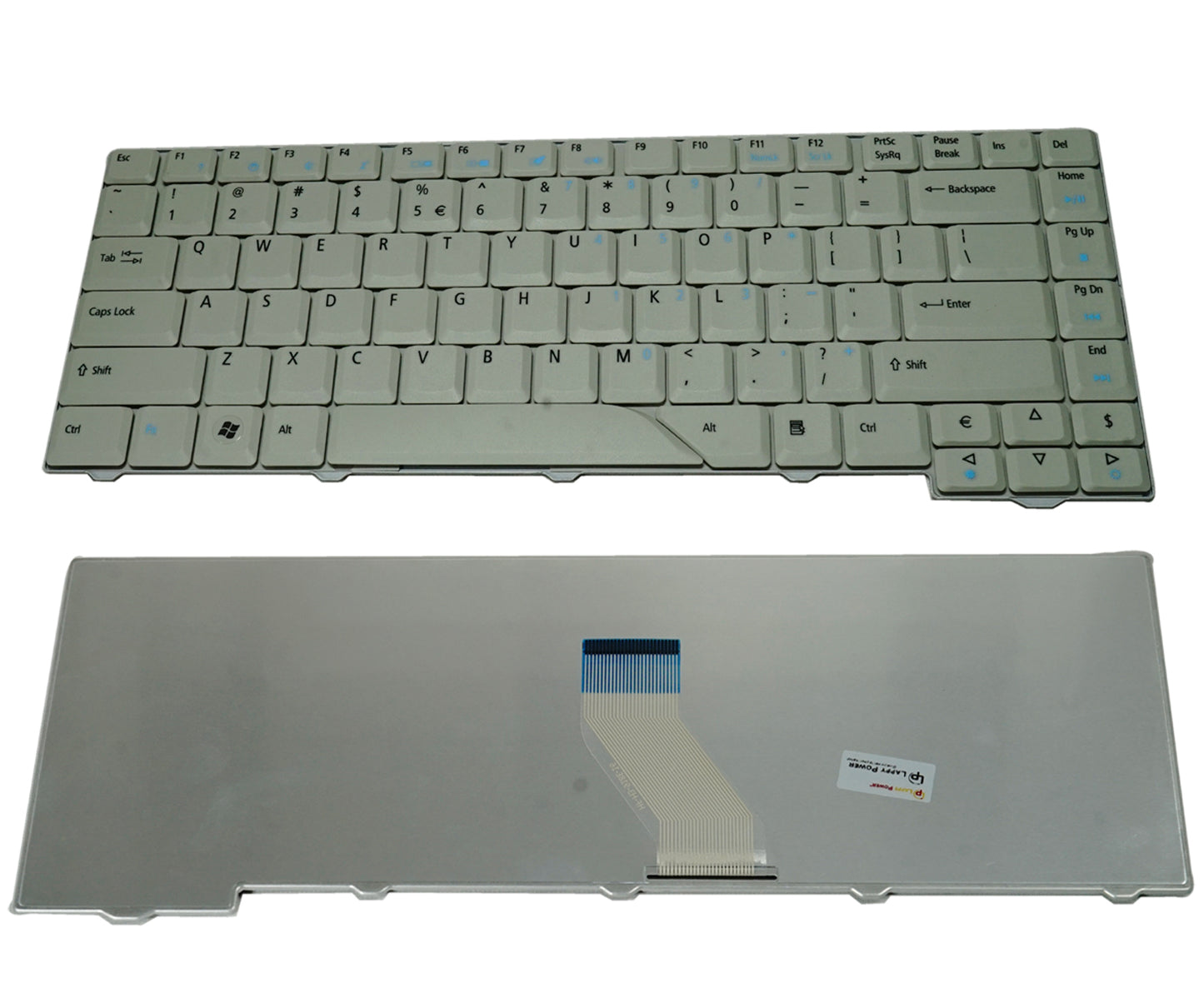 Laptop Keyboard compatible for ACER 4710 WHITE