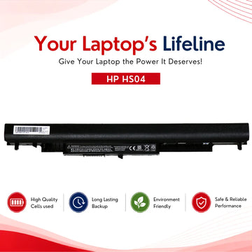 LappyPower Battery for HP HS04 - HS03, 240 G4 Series Laptops (2200mAh, 4-Cell)