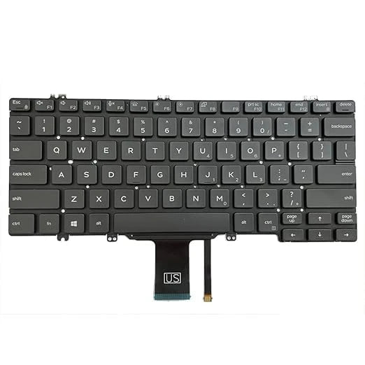 LappyPower Laptop Keyboard compatible for Dell Latitude 5300, 5300 2 in 1, 5310 Black with Backlight