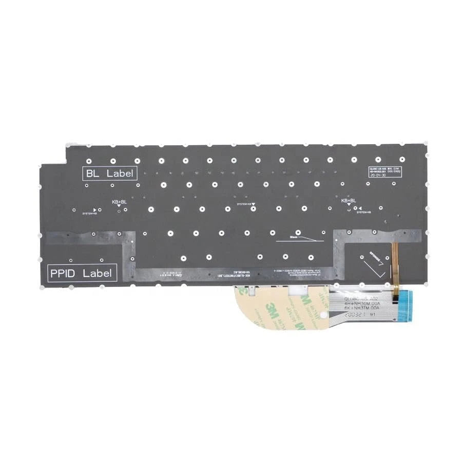 LappyPower Laptop Keyboard for DELL Precision 5550 5560 5750 5760 Black with Backlight