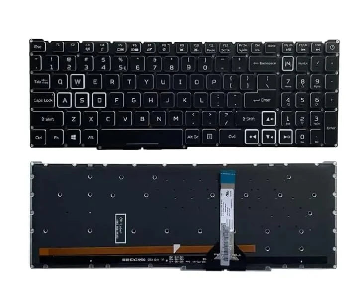 LappyPower Laptop Keyboard compatible for Acer Nitro 5 AN515-56 AN515-57 AN515-58 -781E AN515-45 with RGB Backlight