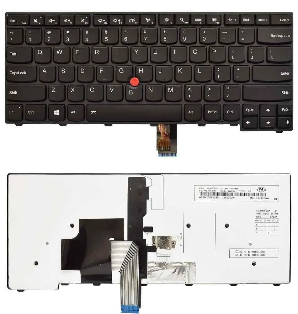 LappyPower Laptop Keyboard for Lenovo E431 E440 L440 L450 T450 Series with Backlight and Trackpad