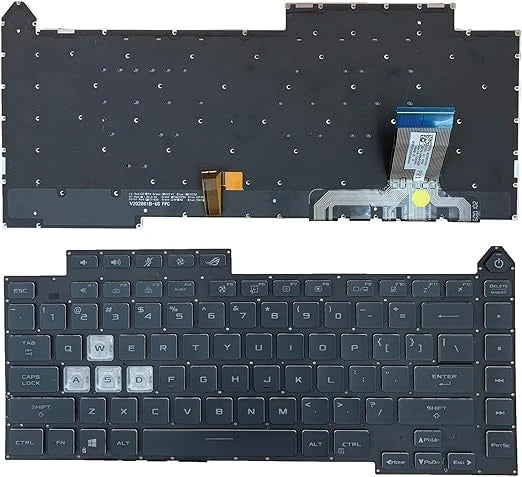 LappyPower Laptop Keyboard for ROG STRIX G513 Series Black with Backlit