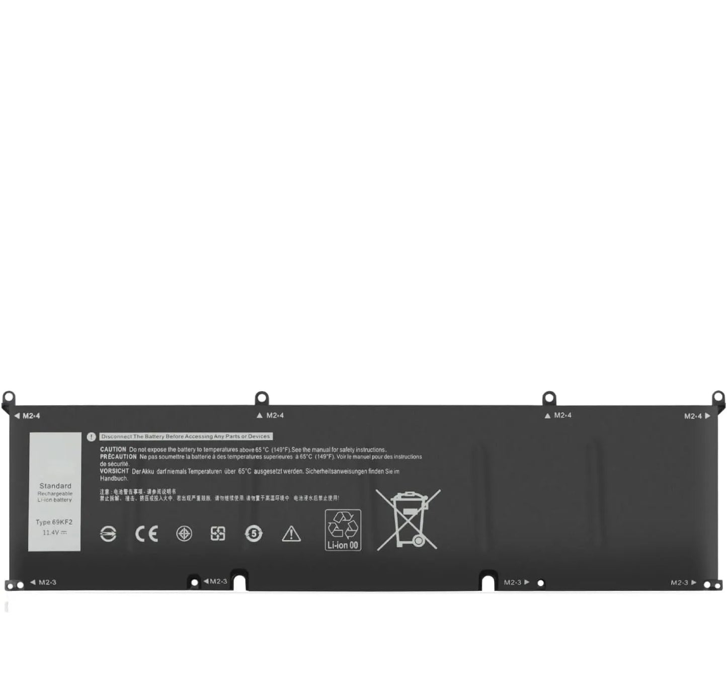 LappyPower Compatible Battery for Dell Precision 5550 69KF2 (6000mAh, 6-Cell)