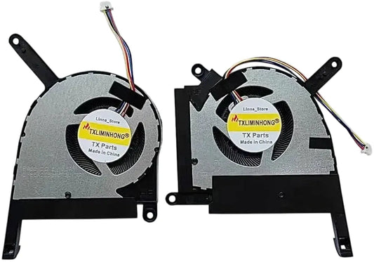 LappyPower Laptop CPU GPU Cooling Fan for ASUS TUF Gaming FX507 FX507ZC FX507ZE FA507 FA507RE FA507RC 5V Pair (4 Pin)