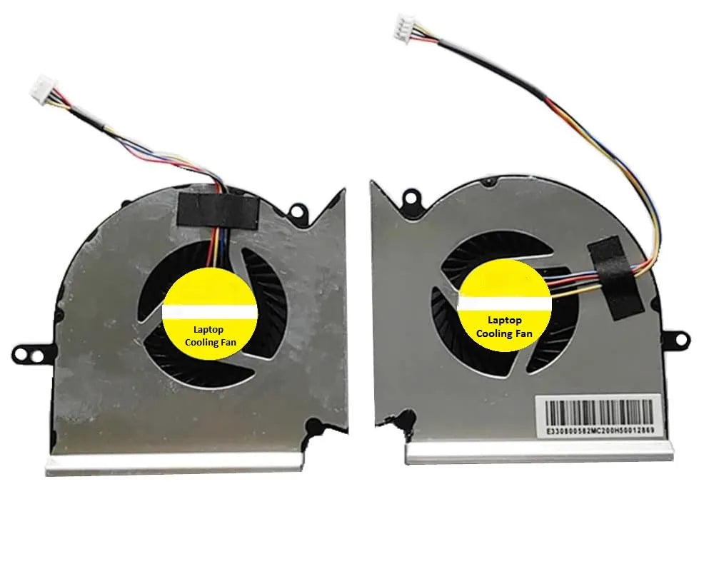 LappyPower Laptop CPU + GPU Cooling Fan for MSI GE63 GE73 GE63VR GE73VR GL63, GV63, GP63, GP73 GL73 PAAD06015SL N384 N383 N417 DC 5V PAIR (4 Pin)