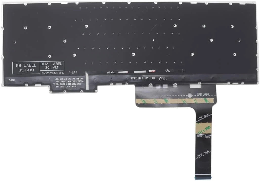 LappyPower Laptop Keyboard for LENOVO THINKBOOK 16 G6 Gray with Backlit