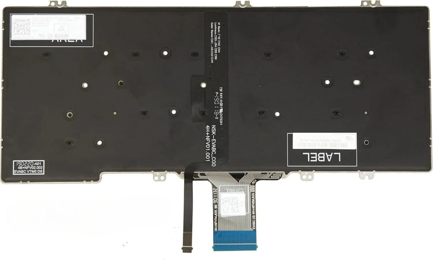 LappyPower Laptop Keyboard compatible for DELL Latitude 5300 5310 2-in-1 5300 5310 7300 00MTR2 0MTR2 PK132EQ1A45 UK BIG ENTER with Backlight