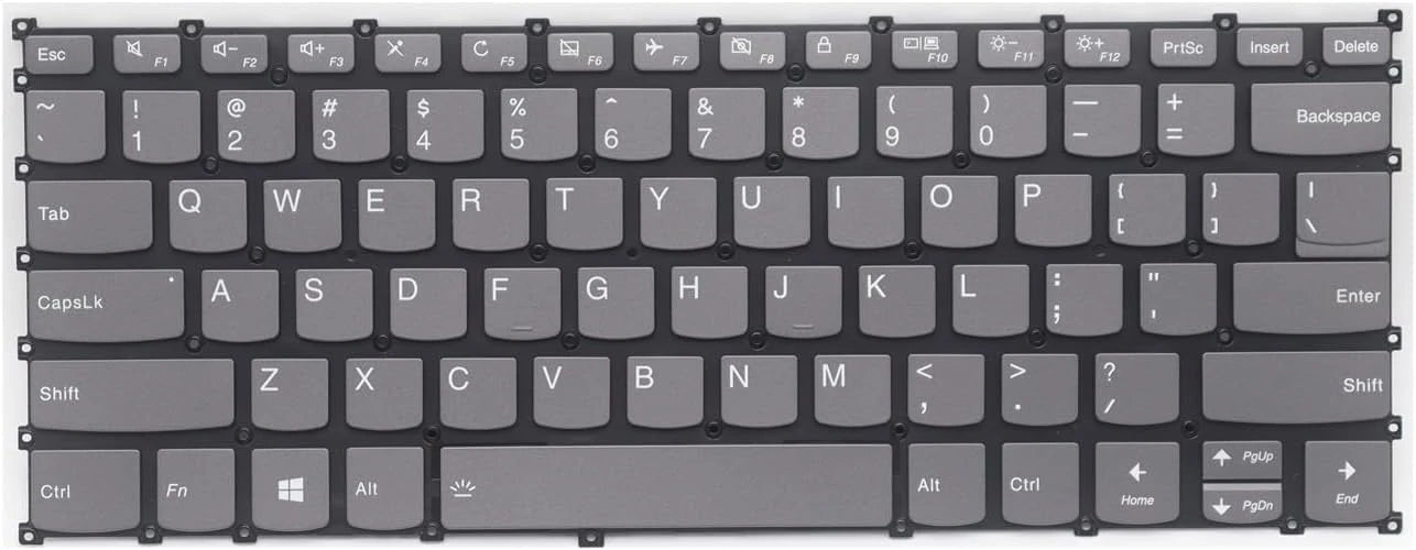 LappyPower Laptop Keyboard for Lenovo IdeaPad S540-14 S540-14API S540-14IML Touch S540-14IWL Gray with Backlit