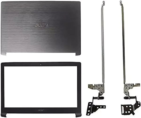 LappyPower LCD Back Cover ABH for Acer Aspire 5 A515-41G A515-51 A515-51G A515- 53 (With Hinge and Front Bezel) (Black)
