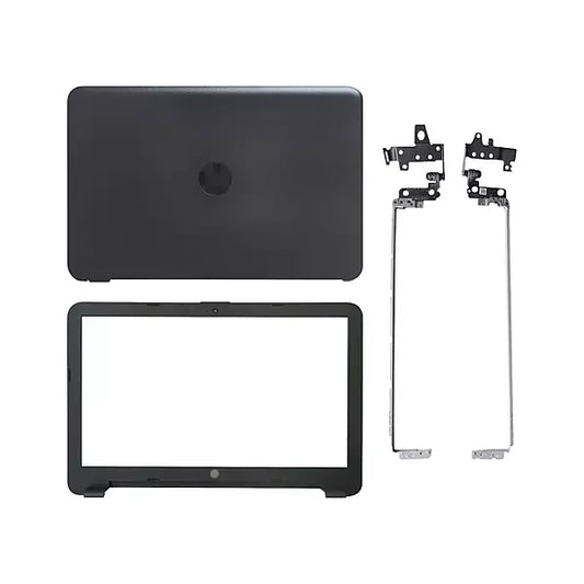 LappyPower LCD Back Cover ABH for HP 15-AC 15-AY 15-BA 15-AF 15-BD (With Hinge and Front Bezel) (Black)
