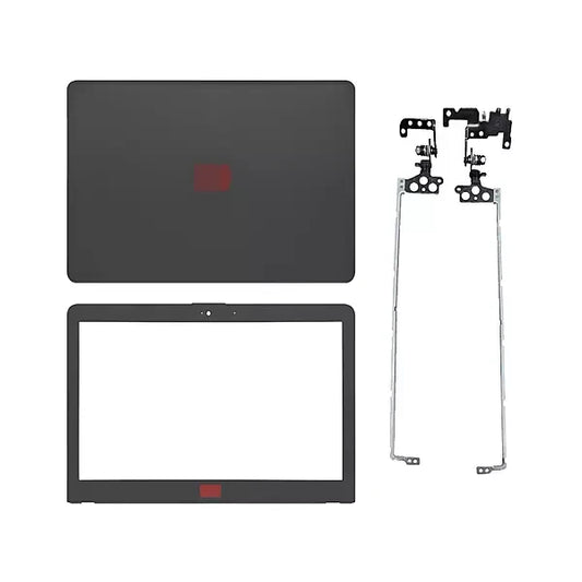 LappyPower LCD Back Cover ABH for HP 14-BS 14-BW 240 G6 Series (With Hinge and Front Bezel) (Black)